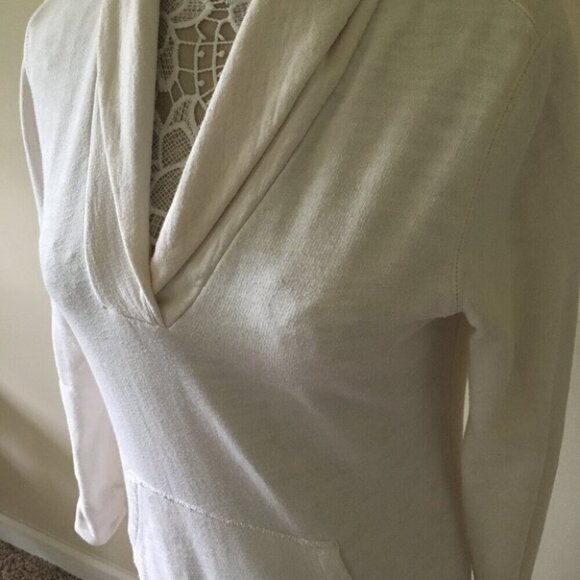 Tommy Hilfiger White kangaroo Pocket Sweater - Picture 3 of 5